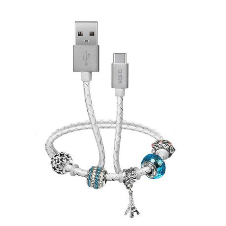 SBS Data Charging Cable USB 2.0 to Type-C with Charms Buy Online in Zimbabwe thedailysale.shop