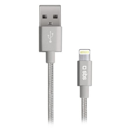SBS Data Charging Cable USB 2.0 to Lightning USB - Silver 1m Buy Online in Zimbabwe thedailysale.shop