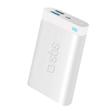 Load image into Gallery viewer, SBS Portable Power Bank with status LED - 8000 mAh - White
