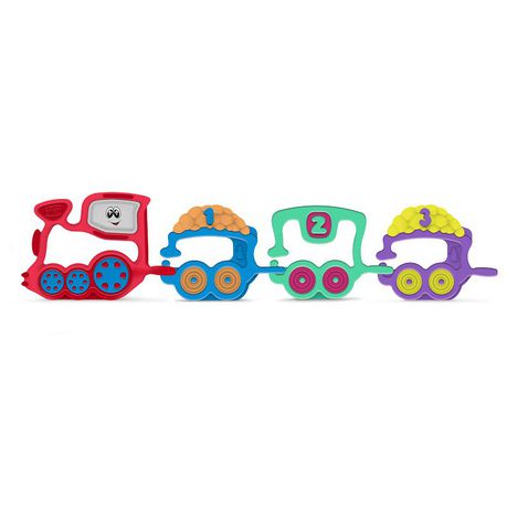 Chicco - Baby Senses Rattle Train 123 - Multi Primary Colours Buy Online in Zimbabwe thedailysale.shop
