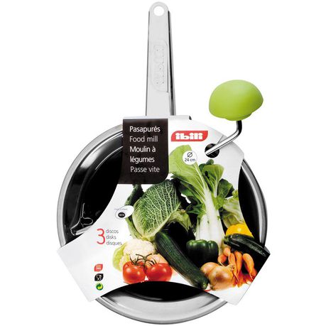 Ibili - Clasica Stainless Steel Food Mill & 3 Sieves - 24cm Buy Online in Zimbabwe thedailysale.shop