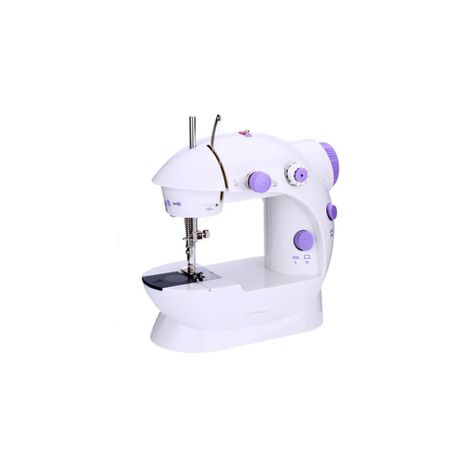 Bunker Mini Sewing Machine - White & Purple Buy Online in Zimbabwe thedailysale.shop