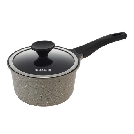 Lock & Lock - 18cm Stone Saucepan