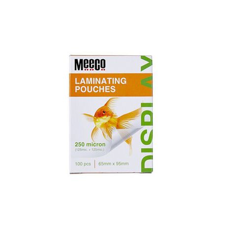 Meeco 65x95mm 250mic Laminating Pouch - 100pcs Buy Online in Zimbabwe thedailysale.shop
