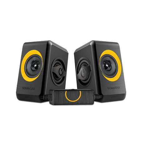 SonicGear Quatro 2 2.0 Speaker System - Sunny Orange Buy Online in Zimbabwe thedailysale.shop
