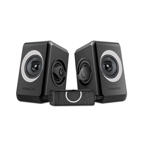 SonicGear Quatro 2 2.0 Speaker System - Cool Grey Buy Online in Zimbabwe thedailysale.shop