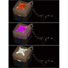 Load image into Gallery viewer, Overwatch Light Up Loot Box Keychain
