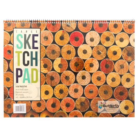 Butterfly A3 25 Sheets Sketch Book Buy Online in Zimbabwe thedailysale.shop