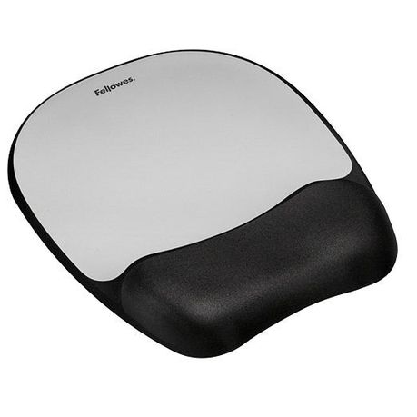 Fellowes Memory Foam Mouse Pad/Wrist Rest - Silver Streak Buy Online in Zimbabwe thedailysale.shop