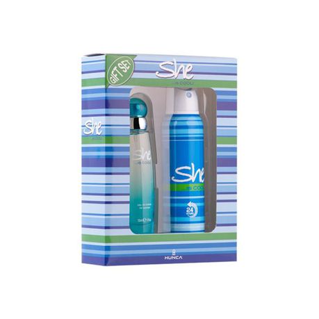 She Is Cool EDT & Deodorant Gift Set for Women Buy Online in Zimbabwe thedailysale.shop
