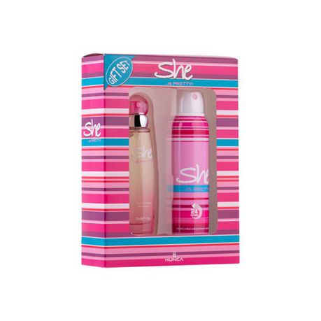 She Is Pretty EDT & Deodorant Gift Set for Women Buy Online in Zimbabwe thedailysale.shop