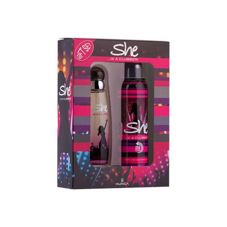 She Is A Clubber EDT & Deodorant Gift Set for Women Buy Online in Zimbabwe thedailysale.shop