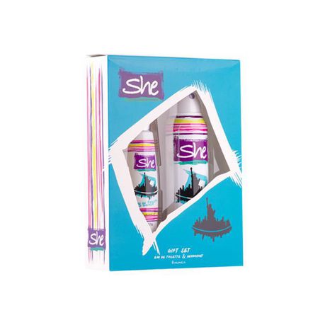 She Is From New York EDT & Deodorant Gift Set for Women Buy Online in Zimbabwe thedailysale.shop