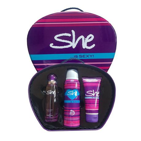 She Is Sexy EDT, Deodorant & Lotion Gift Set for Women Buy Online in Zimbabwe thedailysale.shop