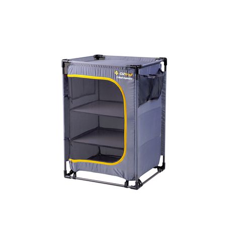 OZtrail - 3 Shelf Camp Cupboard - Grey