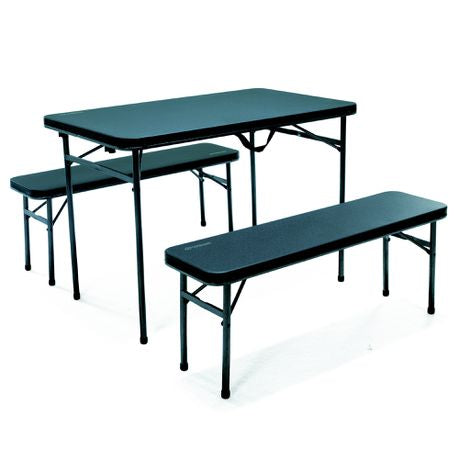oztrail Ironside 3Piece Picnic Set (250Kg Per Seat/300Kg Table Weight)