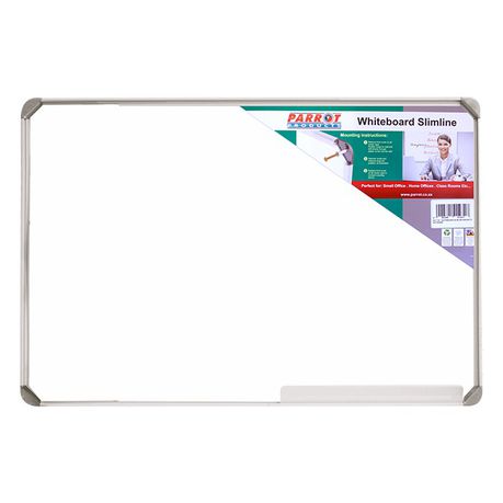 Parrot Products Whiteboard Slimline Magnetic - 1200 x 900mm Buy Online in Zimbabwe thedailysale.shop