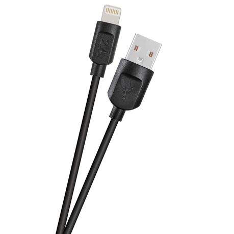Bounce Lightning Cable - Cord Series - 1.2m - Black Buy Online in Zimbabwe thedailysale.shop