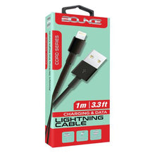 Load image into Gallery viewer, Bounce Lightning Cable - Cord Series - 1.2m - Black

