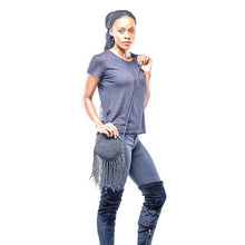 Load image into Gallery viewer, Brad Scott The Caprice Woven Sling Bag - Black
