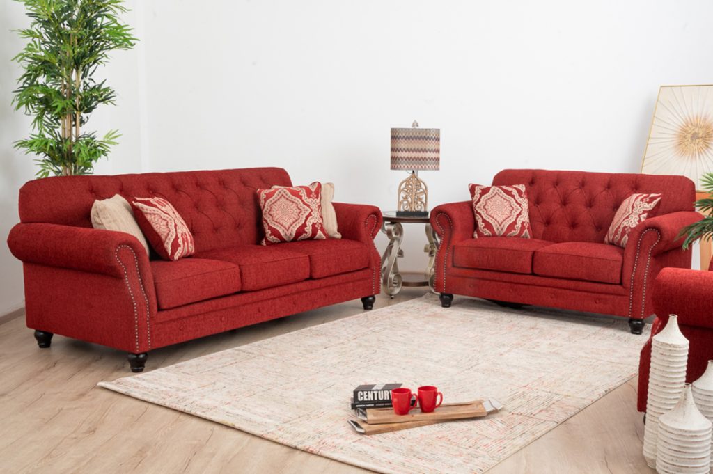 $965 Burlington Seven-Seater Fabric Sofa (3-2-1-1) Buy Online in Zimbabwe thedailysale.shop