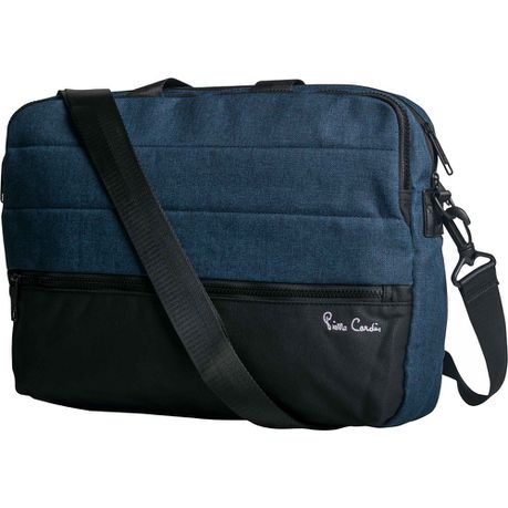 Pierre Cardin Nova Laptop Slingbag - Blue & Black Buy Online in Zimbabwe thedailysale.shop
