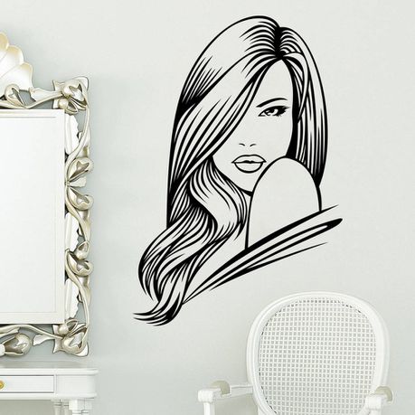 Bedight Salon Hair 2 Vinyl Wall Art Buy Online in Zimbabwe thedailysale.shop