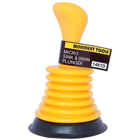 Monument Extra Powerful Micro Drain Plunger for sinks & basins