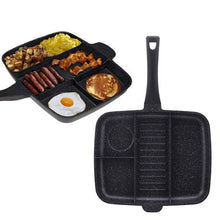 Load image into Gallery viewer, Royalty Line 32cm Marble Coating 4-in-1 Grill &amp; Fry Pan - Black
