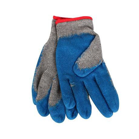 Bulk Pack 4 x Cotton Gloves with Blue Rubber Grip Buy Online in Zimbabwe thedailysale.shop