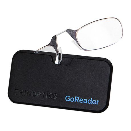 +2,00 GoReader Reading Glasses by ThinOptics  - Black