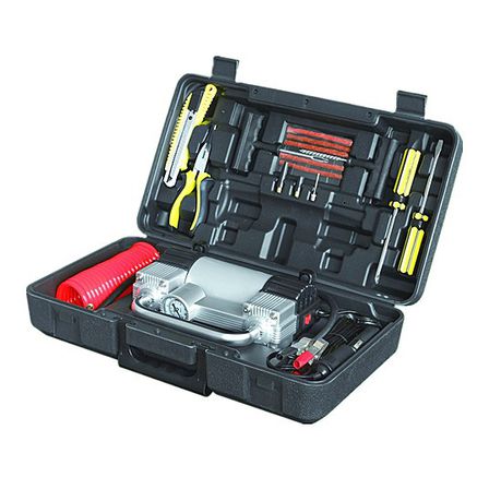 Double Cylinder Metal Air Compressor & Tool Kit