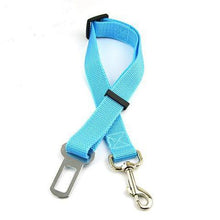 Load image into Gallery viewer, Paw Prints &amp; Curly Tails Seatbelt Clip - Sky Blue
