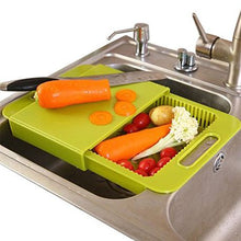 Load image into Gallery viewer, 3-in-1 Sink Cutting Board with Handle
