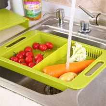 Load image into Gallery viewer, 3-in-1 Sink Cutting Board with Handle
