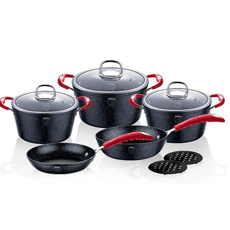Berlinger Haus Marble Coating Oven-Safe Cookware Set (10 Piece)