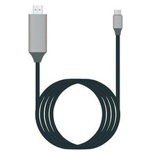 Load image into Gallery viewer, USB-C/Type C - HDMI Cable for Galaxy S8/All USB-C Devices - Black
