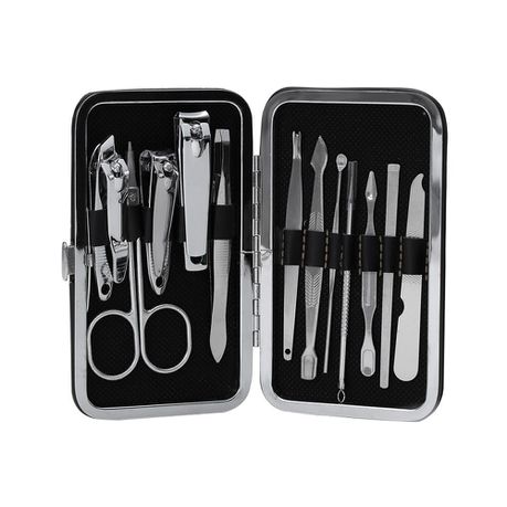 Professional Nail Grooming Kit with Travel Case, Set of 12 Buy Online in Zimbabwe thedailysale.shop