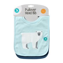 Load image into Gallery viewer, Pullover Head Bib 2 Pack - Alphabet Blue
