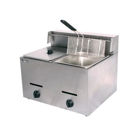 Double Gas Fryer - Stainless Steel