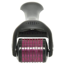 Load image into Gallery viewer, 540 Titanium Microneedle Derma Roller 1mm - Black &amp; Purple
