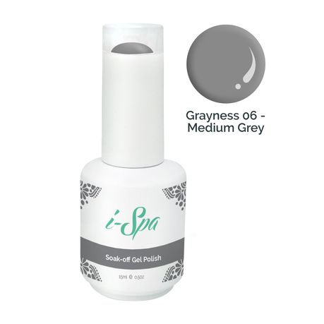 15ml i-Spa Gel Polish - Grayness 06 Buy Online in Zimbabwe thedailysale.shop