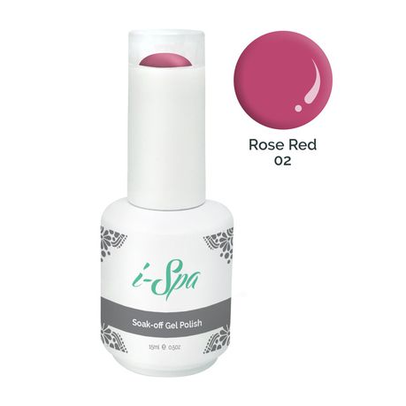 15ml i-Spa Gel Polish - Rose Red 02 Buy Online in Zimbabwe thedailysale.shop