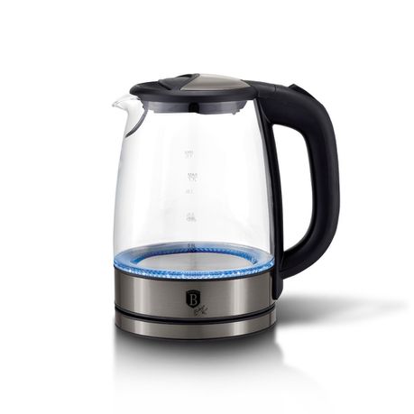 Berlinger Haus 2200W Electric Glass Kettle - Carbon Metallic Buy Online in Zimbabwe thedailysale.shop