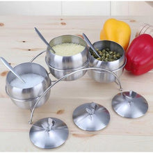 Load image into Gallery viewer, Large Capacity Condiment Container With Spice Rack
