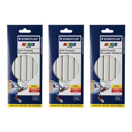Staedtler Multi-Purpose Re-usable Adhesive - 3 Pack Buy Online in Zimbabwe thedailysale.shop