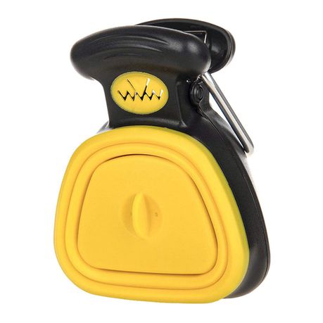 Portable Dog Poop Scoop with Waste Bag Dispenser - Yellow Buy Online in Zimbabwe thedailysale.shop