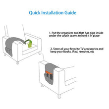 Load image into Gallery viewer, Non-Slip Sofa Chair Armrest Storage Bag - Red
