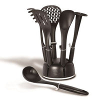 Load image into Gallery viewer, Berlinger Haus 7-Piece Non-Stick Kitchen Utensils Set - Black Royal
