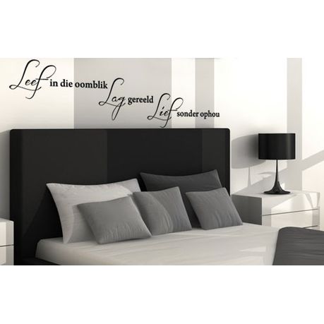 Fantastick Wall Decor - Leef Quote Small Vinyl Wall Poetry - Black Buy Online in Zimbabwe thedailysale.shop